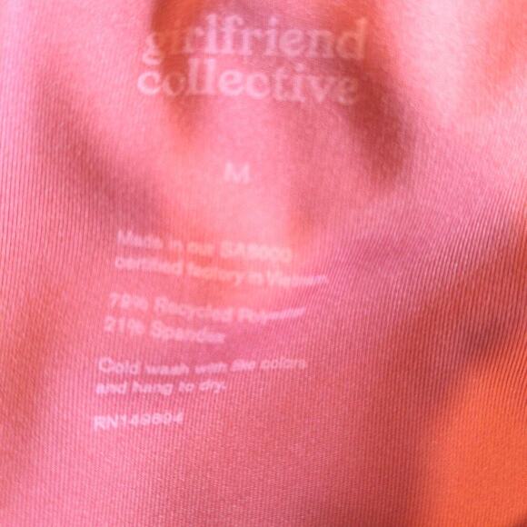 Girlfriend Collective High Rise Bike Short Dark Coral Athleisure Spring Medium - Picture 3 of 9